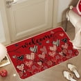 thumbnail image 2 of Cheapark Valentines Day Themed Doormat - Absorbent Non-Slip Floor Mat, Suitable for Bathroom, Living Room & Entryway Decor, 2 of 6