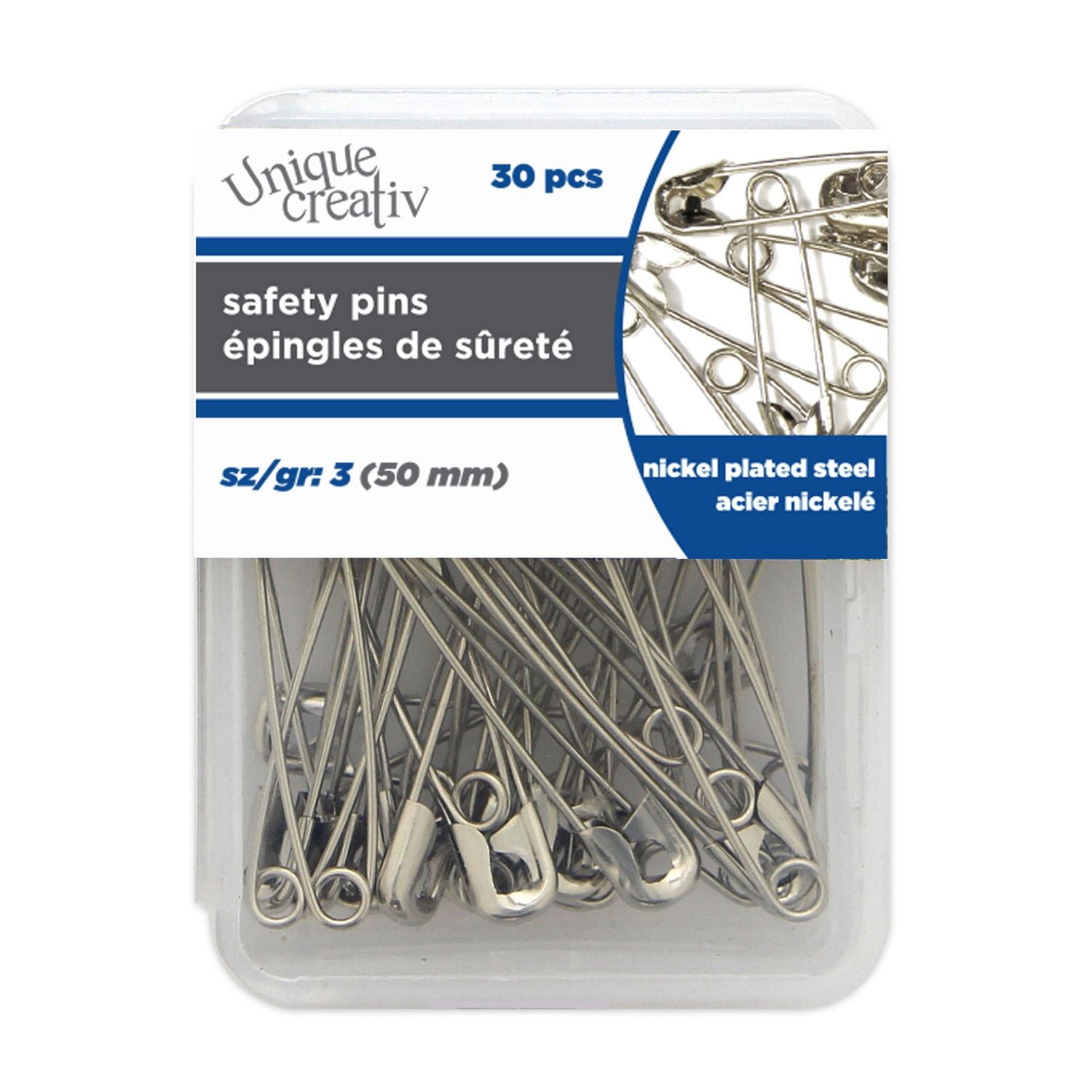UNIQUE CREATIV Safety Pins, 30pcs - Walmart.ca