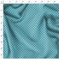 thumbnail image 4 of Soimoi Blue Moss Georgette Fabric Dots & Circle Geometric Print Sewing Fabric Yard 42 Inch Wide, 4 of 5