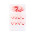 thumbnail image 1 of ziyahi False Nail Wearable Perfect Matching Simple to Wear No Irritating Odor Fake Fingernail Breathable Press Type Adjustable Paster Type 16 Type 26 F741 1Set, 1 of 6