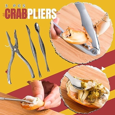 Agiferg Seafood Cracker Set Lobster Crack Fork Pick Eating Crab Leg Tool Kitchen