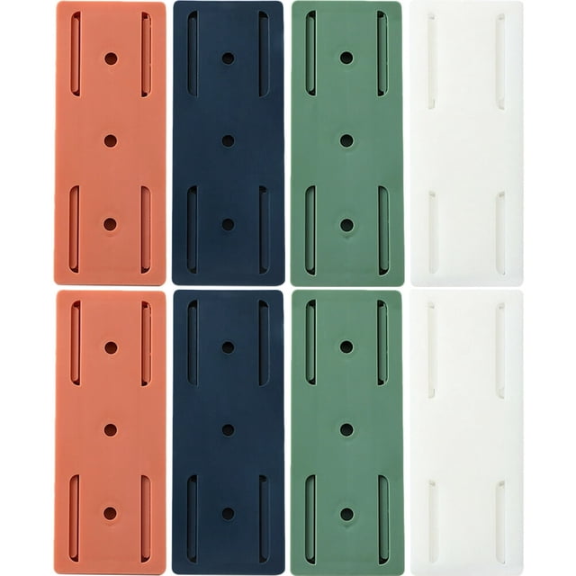 HLONK 8pcs Power Strip Holder Self Adhesive Power Strip Wall Mount Management Stand