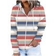thumbnail image 2 of Zip Up Pull à Capuche pour Femmes 50 % de Réduction en Liquidation Blouse Imprimée Mode Manches Longues Hauts Sweat-Shirt Poches à Capuche, 2 of 7