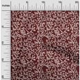 thumbnail image 2 of oneOone Rayon Maroon Fabric Asian Block Sewing Material Print Fabric By The Yard 56 Inch Wide, 2 of 4