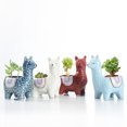 thumbnail image 2 of Wweixi 1/2/3 Animal Shape Pots Durable Materials For In Garden For Small Spaces Eco-friendly Alpaca blue 1 Pc, 2 of 6