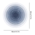 thumbnail image 3 of Fridja Blue Round Area Rug 15.74" for Bedroom, Machine Washable, Solid Color Soft Cozy Circle Rugs for Kids Room, Living Room Decor, Cute Carpet for Nursery Playroom Dorm Baby Teens, 3 of 6