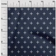thumbnail image 1 of oneOone Viscose Chiffon Fabric Plus Sign Kasuri Print Fabric By Yard 42 Inch Wide, 1 of 4