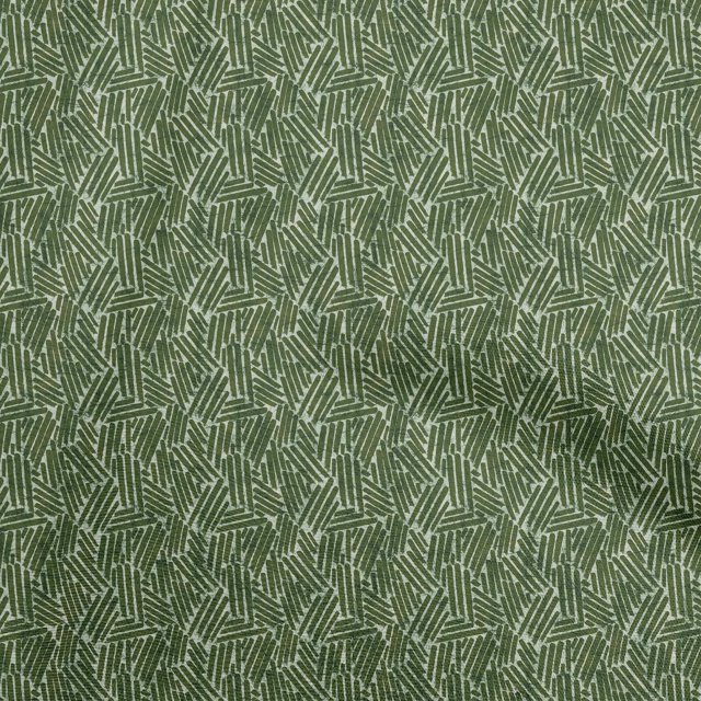 oneOone Rayon Forest Green Fabric Abstract Fabric For Sewing Printed Craft Fabric By The Yard 56 Inch Wide