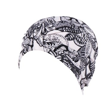 WTXUE Turban, Foulard Enveloppante Tête Extensible Chapeau Perte Femmes Musulmanes Turban Floral Coton Cheveux Casquettes de Baseball, Bandeaux pour Femmes, Bleu