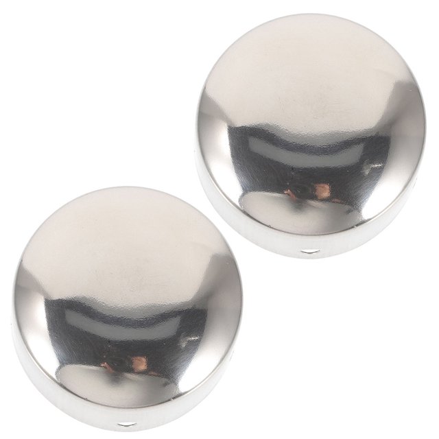 AURARMLET 2 Pcs Embouts de Main Courante Design Professionnel Métal Argent pour Escaliers