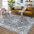 thumbnail image 3 of FairOnly 5' x 7' Area Rugs,Machine Washable Printd Rugs for Living Room Bedroom Kitchen Home Decor, Non Slip TPR Back Floor Carpet,Gray, 3 of 8