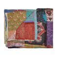thumbnail image 1 of Taj Hotel Kantha Silk Blend Throw | 60"x90" | A, 1 of 2