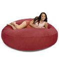 thumbnail image 1 of Jaxx 6 ft Cocoon - Large Bean Bag Chair for Adults, Cinnabar, 1 of 8