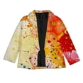 thumbnail image 4 of Kids Boys Girls' IColorful Sp Lashed Ink Printed Personality Suit Jacket, 4 of 4