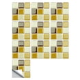thumbnail image 2 of Affordablo 2025 Peel And Stick Backsplash Brown Clearance 1Set 10pc Self Adhesive Tile 3D Sticker Kitchen Bathroom Wall Sticker Decoration, 2 of 2