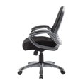 thumbnail image 3 of Boss Office Ribbed High Back Mesh Chair in Black, 3 of 6