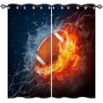 thumbnail image 1 of Marble Texture Valances Set for Kitchen, Red and Gold Abstract Marble Home Decor Rod Pocket Window Drapes for Kitchen Living Room Dining Room Office 52x18 Inch + 27x24 Inch X 2, 1 of 6