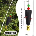 thumbnail image 3 of GLFILL 1-8pcs Fishing Bobbers Popping Corks Float Rig Rattle With Swivel Copper Pendant For Saltwater Fresh Water Fishing Accessories yellow 1pcs, 3 of 9