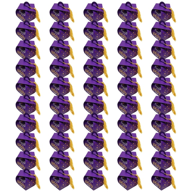 Sales Today Clearance! 50-Piece Graduation Candy Boxes, Doctoral Hat Mini Gift Boxes - DIY Folding Party Favors for Graduates
