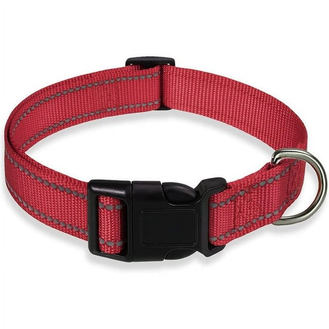MesaSe Reliable Glow-In-The-Dark Dog Collar Comfortable Adjustable and Safe - Ensuring Visibility and Safety for Nighttime Walks of All Breeds and Sizes