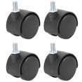thumbnail image 4 of Cergrey 4 Pcs Roulettes 1.5 Po Rotatives à 360 Degrés Universelles en Plastique pour Chaise d'Armoire, Roulette Silencieuse, 4 of 8