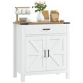 thumbnail image 1 of HOMCOM Sideboard with 1 Drawer 1 Storage Cabinet Buffet Cabinet, White, 1 of 9