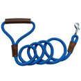 thumbnail image 4 of Heavy Duty Nylon Rope Dog Leashes with With comfortable and durable leather handles, handmade dog leash using strong Nylon rope for Small Medium and Large Dogs, 4 of 8