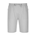 thumbnail image 3 of EOYWHK Big and Tall Linen Shorts for Men with Pockets,5" Inseam Summer Athletic Basketball Shorts,Quick Drying Breathable Elastic Waistband with Drawstring Pockets ,M-5XL, 3 of 5
