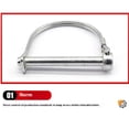 thumbnail image 3 of fastboy 8pieces Round Arch Wire Lock Pin For Secure Towing In Garden Heavy Duty Lynch Pin Trailer Hitch Lock 6*60, 3 of 6