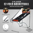 thumbnail image 2 of Lancaster Sports EZ-Fold 2 Player Indoor Arcade Dual Basketball Hoop Shot Game, 2 of 10