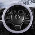 thumbnail image 2 of Lksixu Car Accessories Elastic Stretch Steering Wheel Cover with Soft Warm Non-Slip Car Decoration Car Wheel Protector Universal Fits 14-15 Inches Universal Car Interior Accessory, 2 of 9