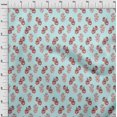 thumbnail image 3 of oneOone Cotton Flex Baby Blue Fabric Floral Block Sewing Craft Projects Fabric Prints By Yard 40 Inch Wide, 3 of 4