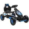 thumbnail image 1 of Aosom Kart à Pédales avec Siège Ajustable, Roues en Caoutchouc à Absorption des Chocs, Bleu, 1 of 10
