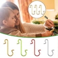 thumbnail image 3 of New Christmas Hook Metal Hook Christmas Christmas Tree S Hook Christmas Stocking S Hook Clear String for Handbag Display Stand Extra Large S Hooks for Ladders Bedroom Organization Ceiling Tile Hooks, 3 of 3