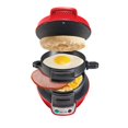 thumbnail image 2 of Hamilton Beach Breakfast Sandwich Maker Kitchen Counter Top Press, Red | 25476, 2 of 5