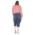 thumbnail image 2 of Frankie & Stella ™ Ladies Denim Capri PLUS - Medium Blue, 2 of 3