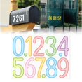 thumbnail image 2 of 4 Inch Large Size Number Stickers, 1 Sheet Self Adhesive House Numbers for Mailbox, Trash Cans - Waterproof Vinyl Numbers Sticker, for Easy Backing Peeling, Bold and Easy-to-Read House Number Labels, 2 of 9