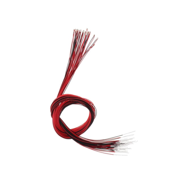 facefd Ensemble de 20 Lumières DEL Pré-Soudées Mini Raliway Scence Ornements de Diorama Rouge