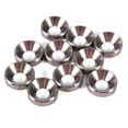 thumbnail image 1 of 10Pcs M5 Anodized Countersunk Head Washers Gasket Aluminum Alloy Titanium Gray, 1 of 3