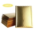 thumbnail image 1 of 50PCS Golden Padded Mailers Self Seal Envelopes, Heavy Duty Tear Resistant Poly Mailers for Shipping, Lined Aluminizer Protective Packaging for Jewelry Cosmetics Artwork, 1 of 2