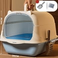 thumbnail image 1 of REK Enclosed Cat Litter With Litter Pads For Indoor Cats Odor Control Privacy Tray, 1 of 5