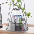 thumbnail image 3 of MesaSe Transparent Drawstring Backpack Large Capacity Concert Beach Backpacks (Black), 3 of 5