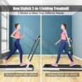 thumbnail image 4 of Gymax 2.25HP Under Desk Electric Pad Treadmill Running Machine w/ APP White, 4 of 10
