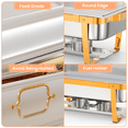 thumbnail image 4 of Chafing Dish Full Set, 2/4/6 Pack Stainless Steel Catering Chafer, Rectangle Buffet Food Warmers with Lids, Pans & Fuel Holders for Parties, Events & Weddings, 4 of 8