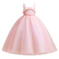 thumbnail image 3 of oqasdz Robe Fille Élégante Robe de Fête Fille Sans Manches Tutu avec Couches Fluides pour Grandes Enfants et Tout-Petits Tenue, 3 of 6