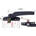 thumbnail image 2 of Universal Window Handle Cranked Double Glazing Locking Window Replacement., 2 of 8