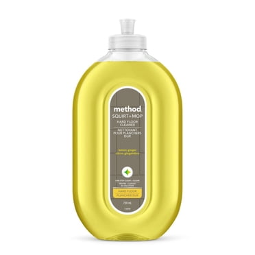 Method Squirt + Mop Hard Floor Cleaner, Lemon Ginger, 739 ml