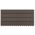 thumbnail image 2 of vidaXL Tuiles de Terrasse 6 Pcs WPC 60x30 cm 1,08 M2 Brun Foncé, 2 of 4