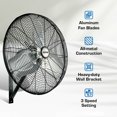 thumbnail image 2 of Hurricane Heavy-Duty All-Metal 30" Pro Commercial Grade Oscillating Wall Mount Fan, 2 of 10
