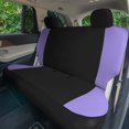 thumbnail image 3 of Universal Fit Car Seat Cover – Full Set of Automotive Seat Covers, Polished and Chic Flat Cloth Seat Protector for Cars, Trucks, SUVs and Vans - Purple, 3 of 8